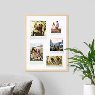 Creëer Uw Eigen Retro Instant Film Fotocollage Poster
