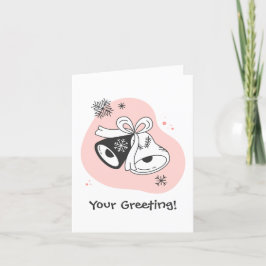 Creëer uw eigen retro kerstballen Sinaasappel Feestdagen Kaart