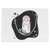 Creëer uw eigen retro kerstkaars groot cadeauzakje (Achterkant)