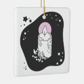 Creëer uw eigen retro kerstkaars keramisch ornament (Rechts)