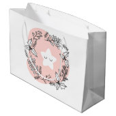 Creëer uw eigen retro kerstster groot cadeauzakje (Achterkant Gekanteld)