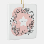 Creëer uw eigen retro kerstster keramisch ornament (Rechts)