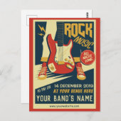 Creëer uw eigen Retro Rock Music briefkaart (Voorkant / Achterkant)