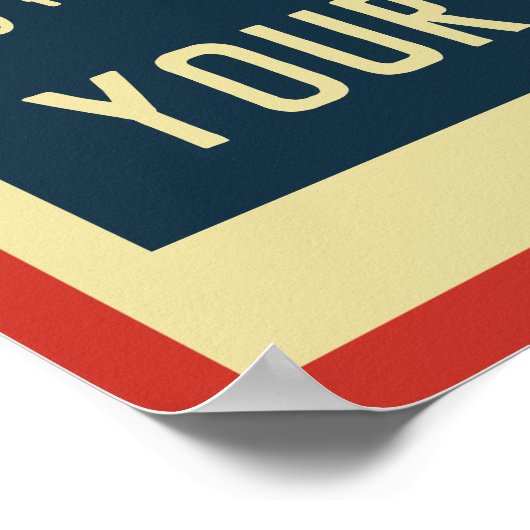 Creëer uw eigen Retro Rock muziekposter Poster (Hoek)