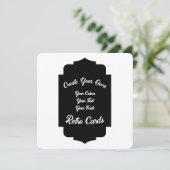 Creëer Uw eigen retro stijl vorm Feestdagenkaart (Staand voorkant)