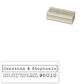 Creëer Uw eigen Retrotypemacherretouradres voor de Rubberstempel (Gestempeld)