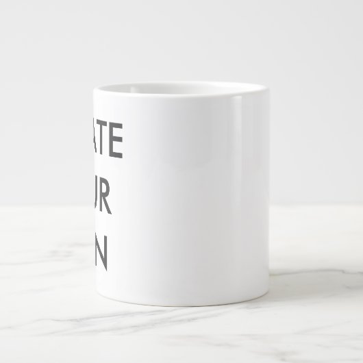 Creëer Uw eigen  reuzenMok Grote Koffiekop (Voorkant)