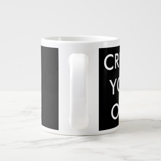 Creëer Uw eigen  reuzenMok Grote Koffiekop (Achterkant)