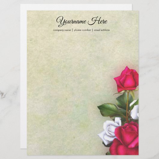 Creëer Uw eigen rode en witte rozen (Voorkant / Achterkant)