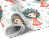 Creëer uw eigen rode feeën cadeaupapier (Rol Hoek)