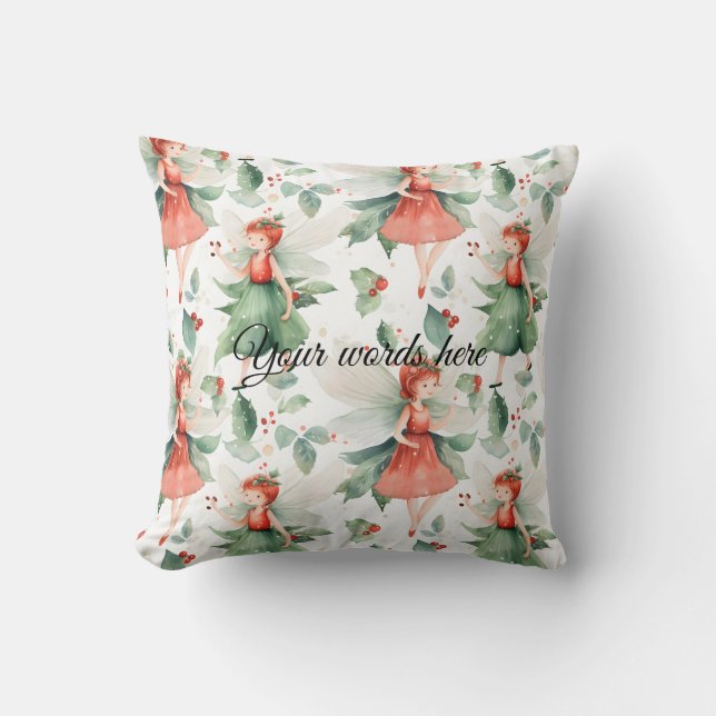 Creëer uw eigen rode feestfee kussen (Voorkant)