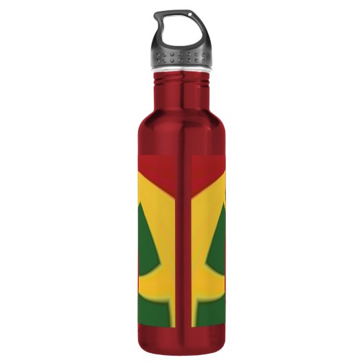 Creëer Uw eigen Rode Goden Green Jamaica's Rasta Waterfles (Achterkant)