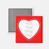 Creëer Uw eigen rode hart Magneet (Voorkant / Achterkant)