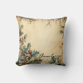 Creëer uw eigen  rode Holly perkament Kussen