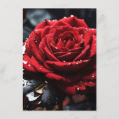 Creëer uw eigen rode roos close-up menu (Achterkant)