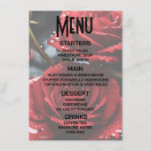 Creëer uw eigen rode rozen close-up menu (Voorkant)