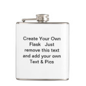 Creëer Uw eigen roestvrijstalen kolf Heupfles (Voorkant)