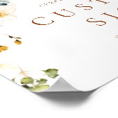 Creëer Uw eigen romantisch bloemig tafelblad teken Poster (Hoek)