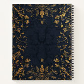 Creëer Uw Eigen Romantisch Zwart & Goud Notitieboe Notitieboek (Achterkant)