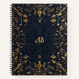 Creëer Uw Eigen Romantisch Zwart & Goud Notitieboe Notitieboek