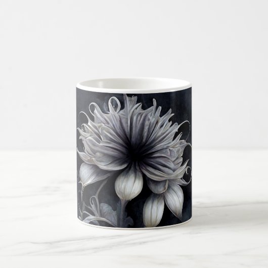 Creëer Uw eigen romantische gotische bloemen Magische Mok (Center)