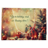 Creëer uw eigen romantische kerstboom groot cadeauzakje (Achterkant)