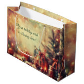 Creëer uw eigen romantische kerstboom groot cadeauzakje (Voorkant Gekanteld)