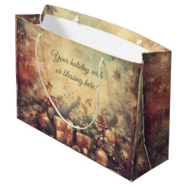 Creëer Uw eigen romantische kerstcadeaus & dennen Groot Cadeauzakje