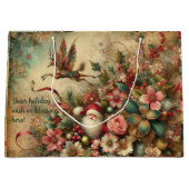 Creëer uw eigen romantische Victoriaans kerstgnoom Groot Cadeauzakje (Voorkant)