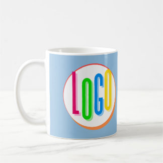 CREËER UW EIGEN ROND LOGO SJABLOON PROTOTYPE KOFFIEMOK