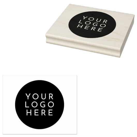 Creëer uw eigen ronde grote aangepaste Logo Rubberstempel (Gestempeld)
