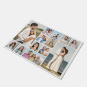 Creëer Uw eigen ronde hoeken 12 fotocollage Deurmat (Schuin)