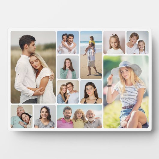 Creëer Uw eigen ronde hoeken 12 fotocollage Fotoplaat (voorkant)