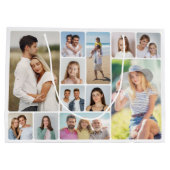 Creëer Uw eigen ronde hoeken 12 fotocollage Groot Cadeauzakje (Achterkant)