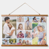 Creëer Uw eigen ronde hoeken 12 fotocollage Hangend Wandkleed (Voorkant)
