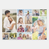 Creëer Uw eigen ronde hoeken 12 fotocollage Inpakpapier Vel (Voorkant)