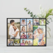 Creëer Uw eigen ronde hoeken 12 fotocollage Kaart (Staand voorkant)