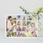 Creëer Uw eigen ronde hoeken 12 fotocollage Kaart (Staand voorkant)