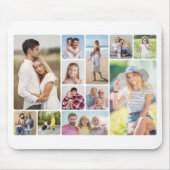 Creëer Uw eigen ronde hoeken 12 fotocollage Muismat (Voorkant)