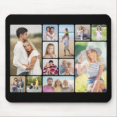 Creëer Uw eigen ronde hoeken 12 fotocollage Muismat (Voorkant)