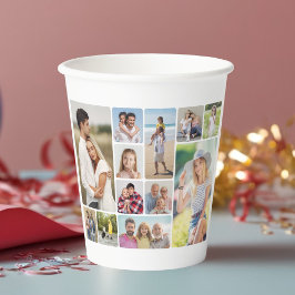 Creëer Uw eigen ronde hoeken 12 fotocollage Papieren Bekers