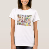 Creëer Uw eigen ronde hoeken 12 fotocollage T-shirt (Voorkant)