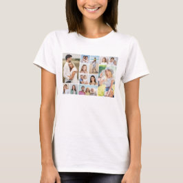 Creëer Uw eigen ronde hoeken 12 fotocollage T-shirt