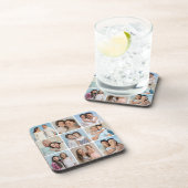 Creëer Uw eigen ronde hoeken 9 Fotocollage Bier Onderzetter (Rechterzijde)