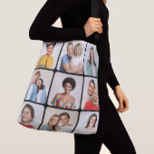 Creëer Uw eigen ronde hoeken 9 Fotocollage Crossbody Tas (Dichtbij)