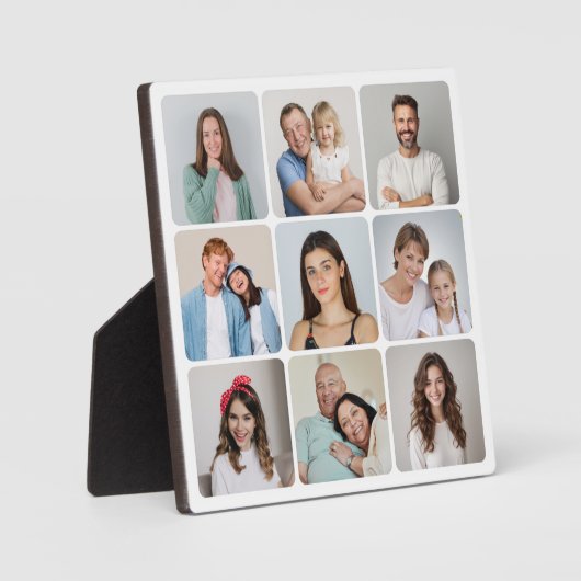 Creëer Uw eigen ronde hoeken 9 Fotocollage Fotoplaat (Voorkant)