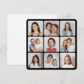 Creëer Uw eigen ronde hoeken 9 Fotocollage Kaart (Voorkant / Achterkant)