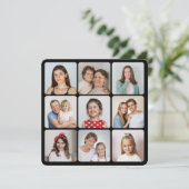 Creëer Uw eigen ronde hoeken 9 Fotocollage Kaart (Staand voorkant)