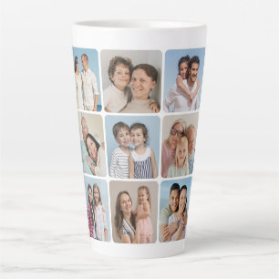 Creëer Uw eigen ronde hoeken 9 Fotocollage Latte Mok