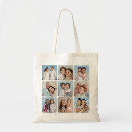 Creëer Uw eigen ronde hoeken 9 Fotocollage Tote Bag